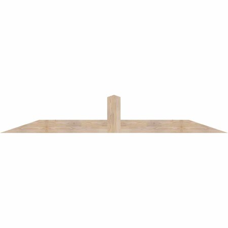 Ekena Millwork Portland Smooth Timber Gable Bracket, Douglas Fir, 96"W x 16"H x 3 1/2"D x 5 1/2"F, 4/12 Pitch GBW096X16X0406POR00SDF